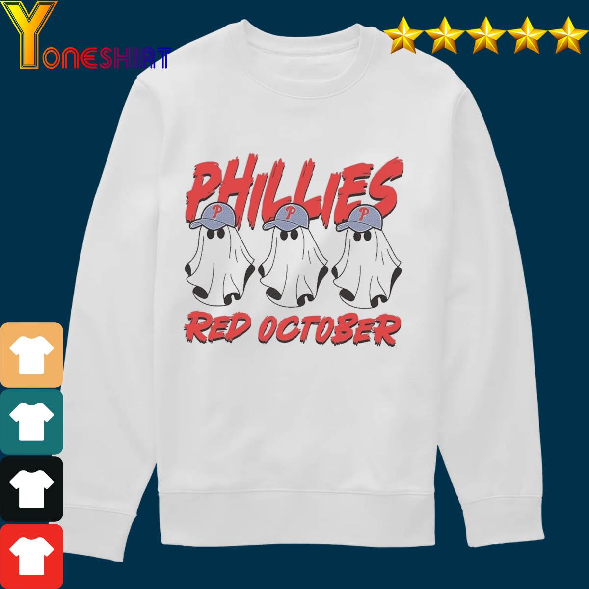 Ghost Philadelphia Phillies Red October 2023 Shirt, hoodie, sweater and  long sleeve