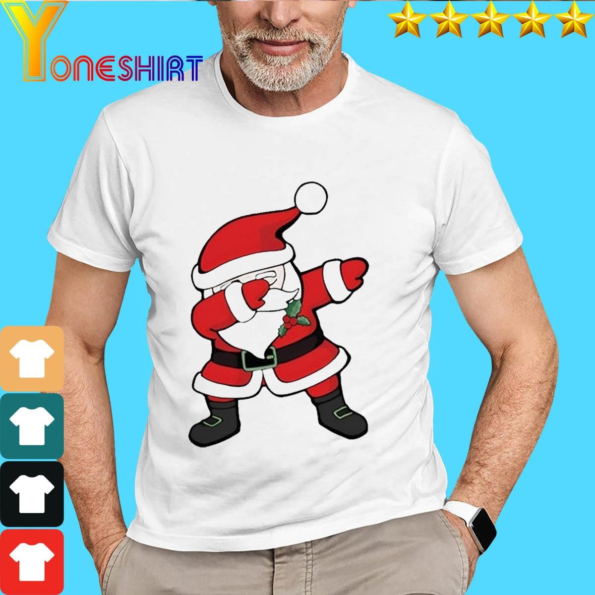 Dancing Dabbing Santa Claus Christmas Shirt