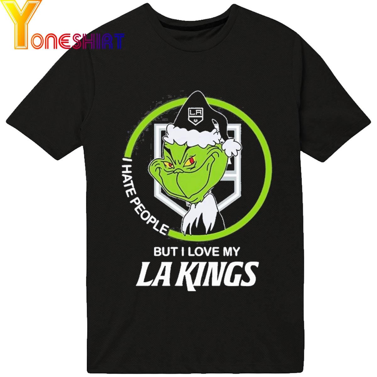 Grinch I Hate People But I Love My LA Kings Shirt