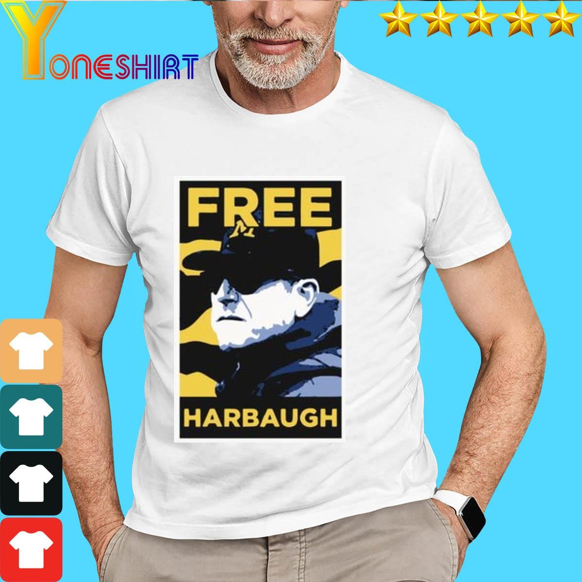 Michigan Wolverines JJ McCarthy Free Harbaugh shirt