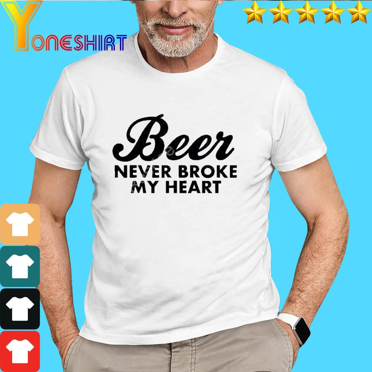 Official Luke Combs Beer Never Broke My Heart Shirt