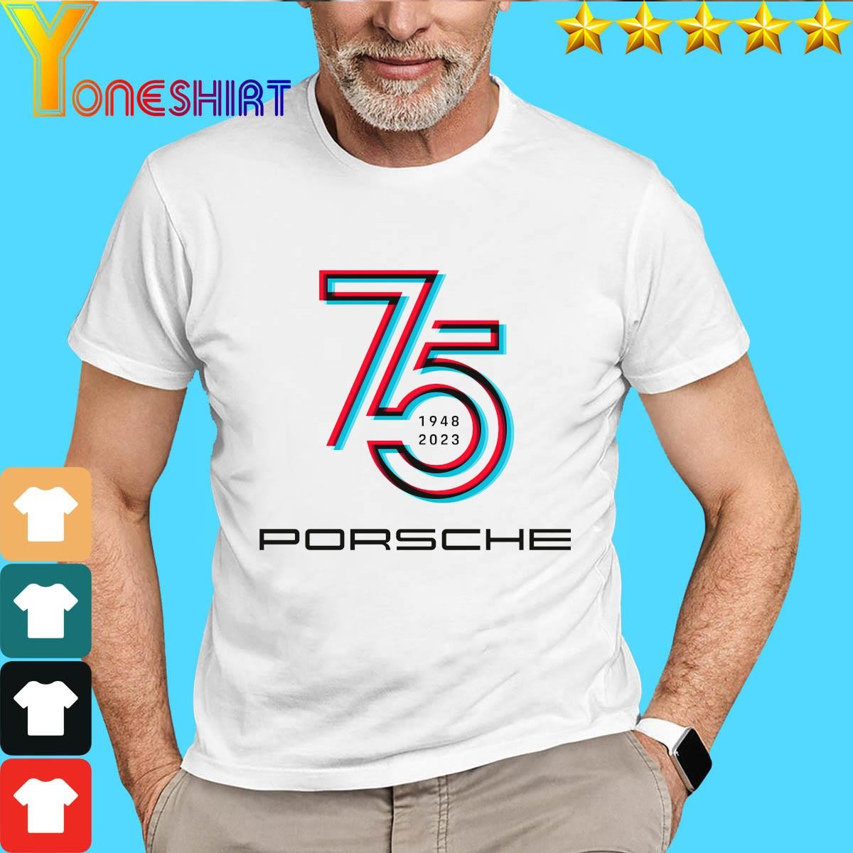 Original Porsche 75 Years Edition Sports Cars White Limited Edition shirt