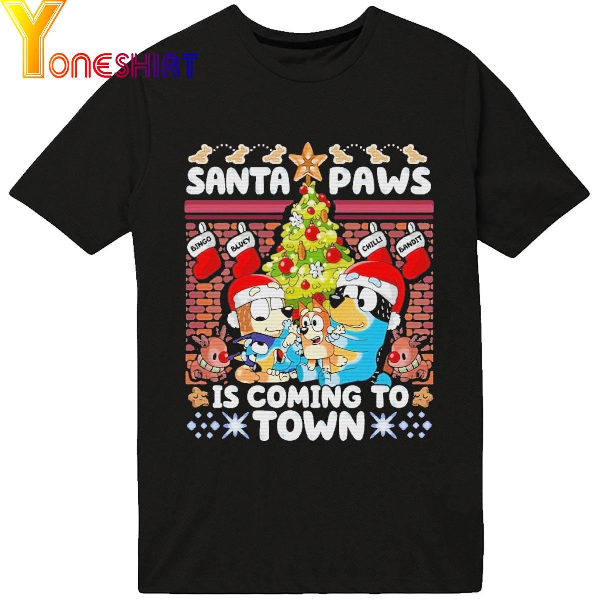 Santa Paws Bluey T-Shirt